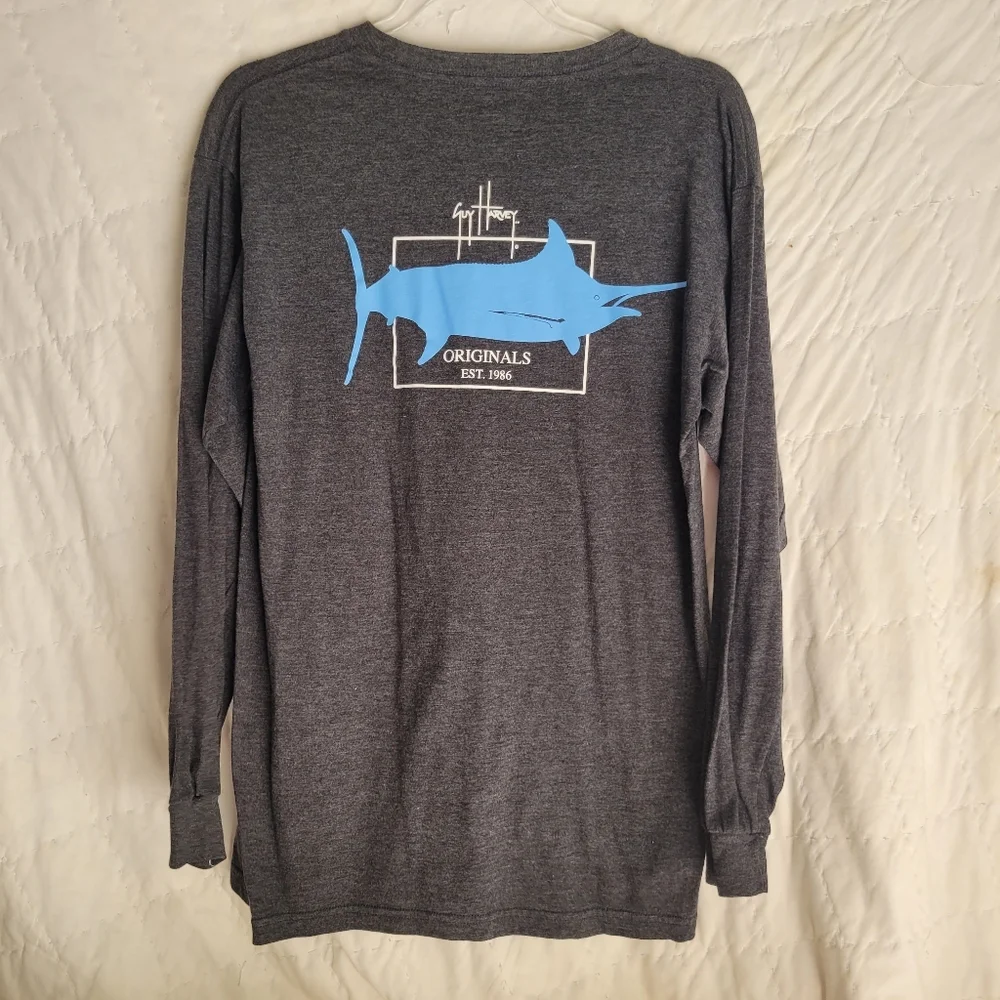Guy Harvey Men's Classic Fit Long Sleeve T-shirt Size Medium NWOT - Picture 3 of 4